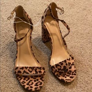 Size 11. Leopard print heels
